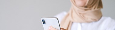 woman using mobile phone
